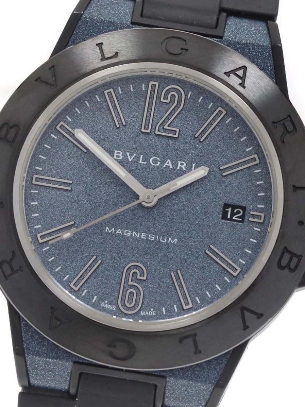 BVLGARI Diagono Magnesium DG41SMC Blue Dial Automatic Men's Watch_974938